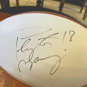Peyton Manning Autographed Football 